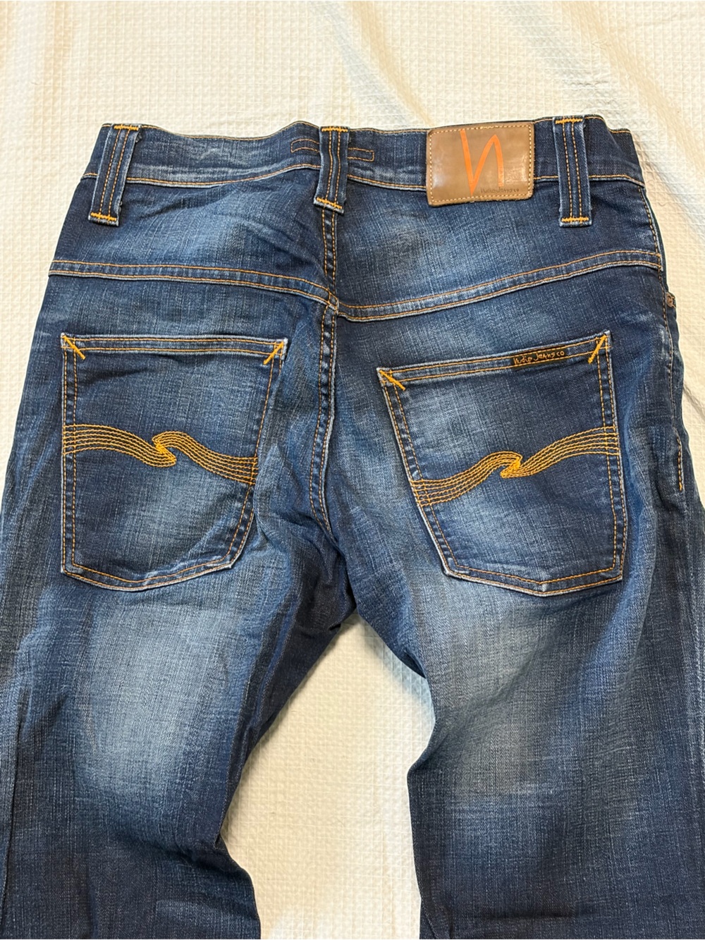Nudie Men's Slim Fit Dark Blue Jeans